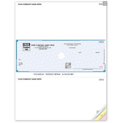 High Security Laser Unlined Multipurpose Check (3 Part)