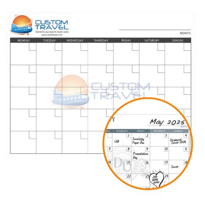 Wall Calendar, Large Dry Erase