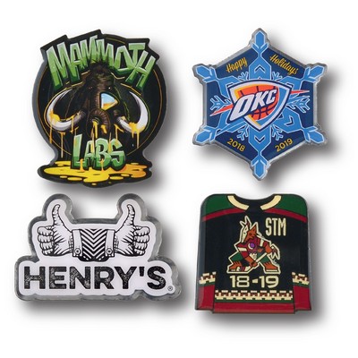 7/8" Overseas Photo Printed Lapel Pins