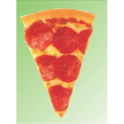 Pizza Slice Metal Photo Magnet (2 1/2"x2 1/2")