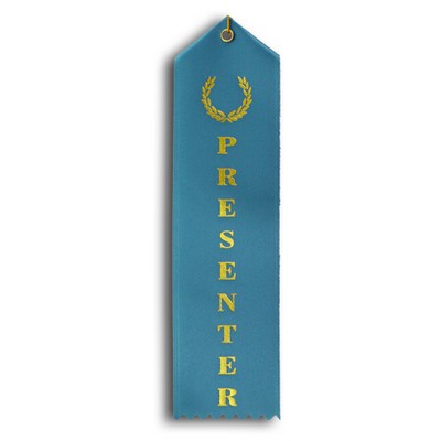 Standard Stock Ribbon w/Card & String (2"x 8") - Presenter