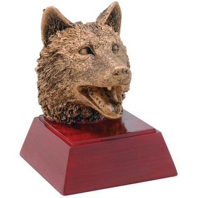 Wolf Resin Award - 4" Tall