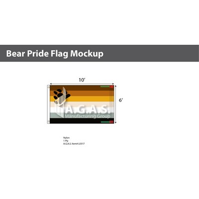 Bear Pride Deluxe Flag 6'X10'