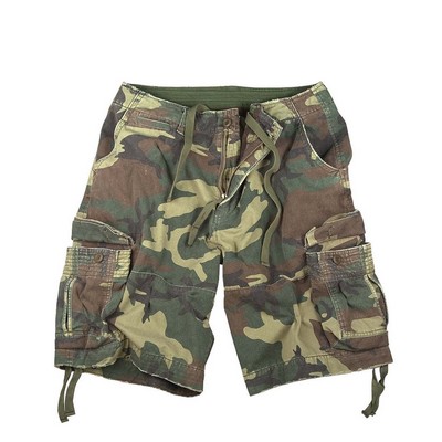 Woodland Camo Vintage Infantry Utility Shorts (XS to XL)