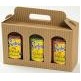 Italian 3 Jar Gift Box Carrier (9 13/16"x3 1/8"x5 7/8")