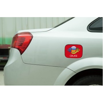 8.26"x8.26" Car Fuel Door Cover w Digital Print