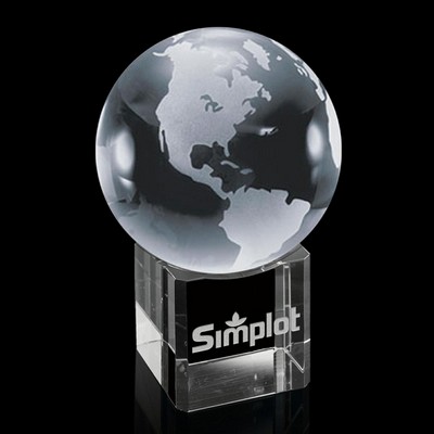 Globe On Cube - Optical 4" Diam