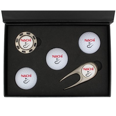 Scotsman's Divot Tool Premium Gift Box with Metal Poker Chip