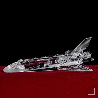 Space Shuttle Model Crystal Crafts