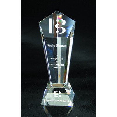 Vision Optical Crystal Award/Trophy.10"