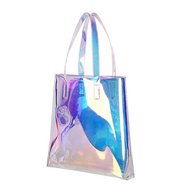 Fashion Customized PVC Holographic Laser Tote Bag