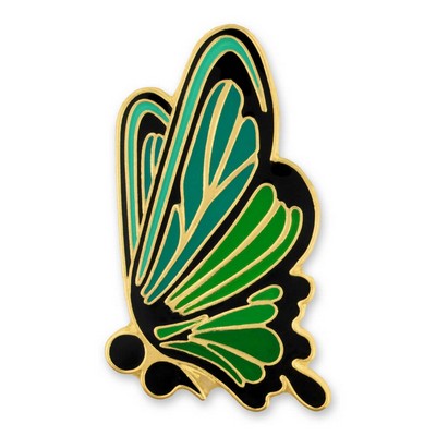 Semicolon Butterfly Pin