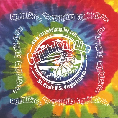 Pride Rainbow 2 Tie-Dye 22" x 22" 100% Cotton Bandanna