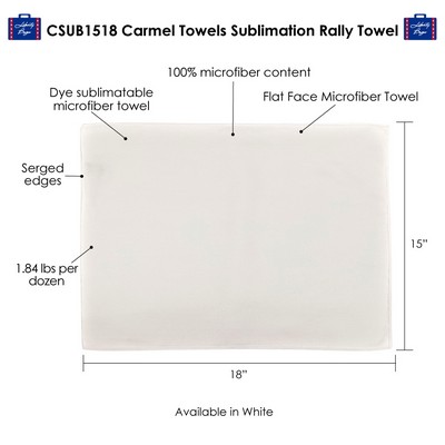 Carmel Towels Sublimation Velour Rally Towel