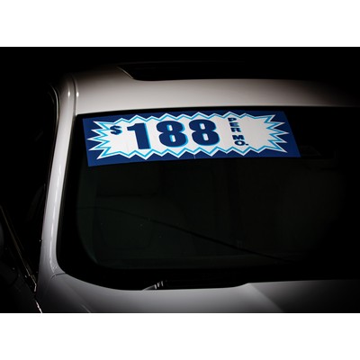 Giant Blue Explosion Decal Numbers (Set of 12)