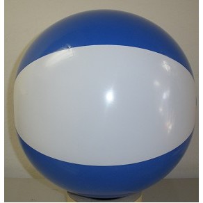 24" Inflatable Alternating Blue & White Beach Ball