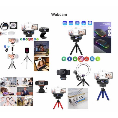 Kidder Webcam with Microphone for Desktop or Laptop Computers