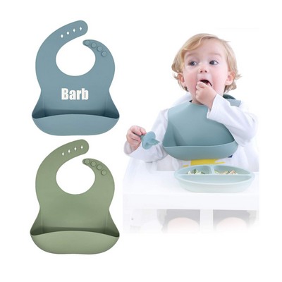 Adjustable Waterproof Silicone Baby Bib