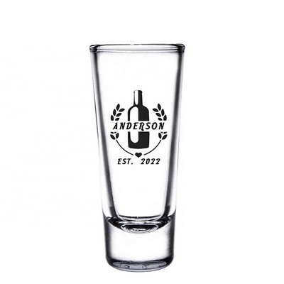 Custom Clear Tall Shooter Glasses 2 Oz