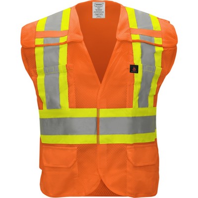 ANSI Class 2 FR Hi-Vis Safety Vest, Two-Tone