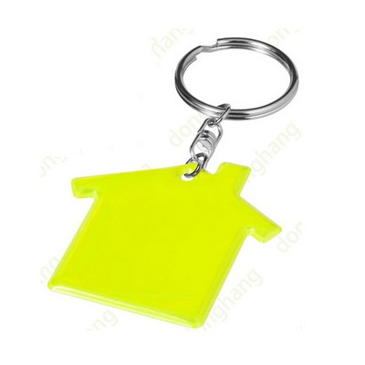 House Shape Reflective Keytag