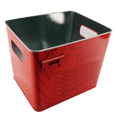 Tablecraft Galvanized Square Beverage Tub Ice Bucket