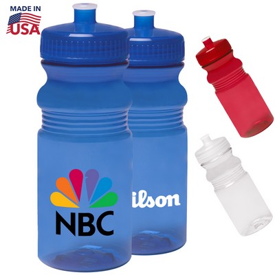 Translucent Bike Bottle 20 oz. Push Cap