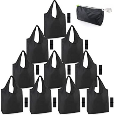 Variousized Reusable Foldable Polyester Grocery Tote Bag