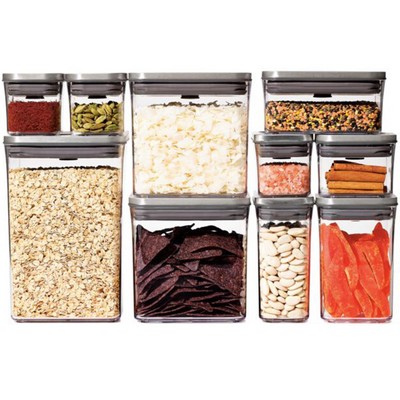 Steel 12 Piece POP Container Set