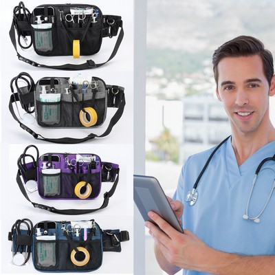 Multi Compartment Medical Gear Pocket Nursing Organizer Belt