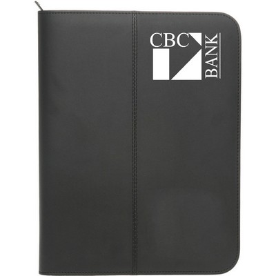 Zippered PU Leather Portfolio