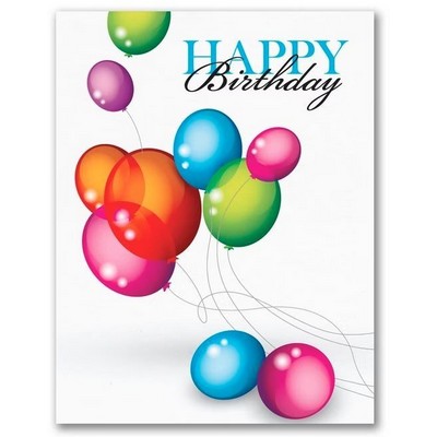 Festive Birthday Balloons Birthday Card