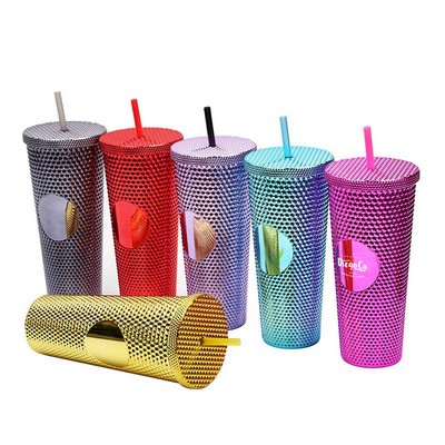 24 Oz. Studded Double Walled Tumbler