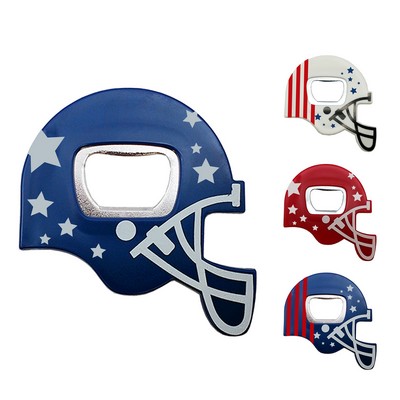 Full Color Flag Design Football Helmet Bottle Opener