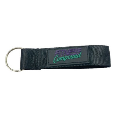 Polyester Short Lanyard with Soft PVC Label