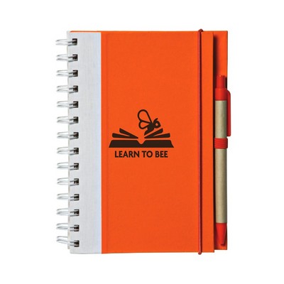 Duotone Bright Eco Notebook (1 Color Imprint)