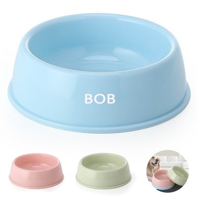 Colored Single Large Capacity Plastic Pet Bowl