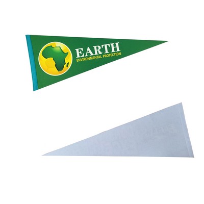 7.8" x 17.7" Digitally Printed Single Sided Custom Felt Pennant