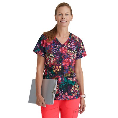 Barco Grey's Anatomy Stretch Ella Print Top