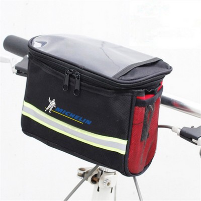 Bicycle Saddle Bag With Reflective Stripe