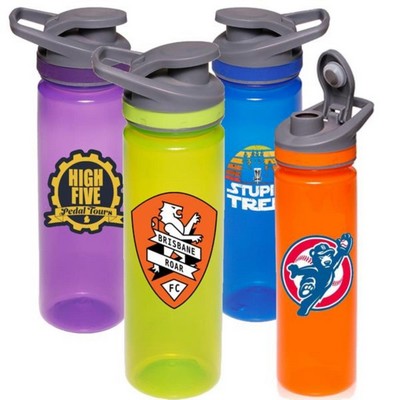 22 Oz. Flip Top Sports Bottles w/ Screw-on Caps Water Bottle