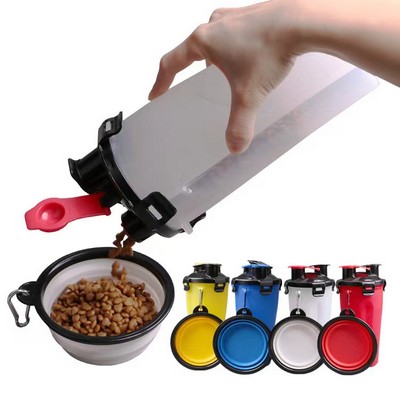 Dog Bottle Water Dispenser w/Bowl