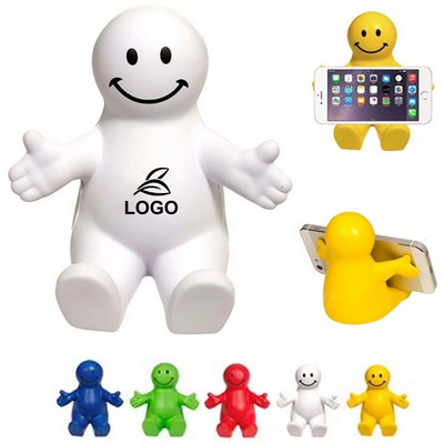 Squeezable Smile Phone Holder