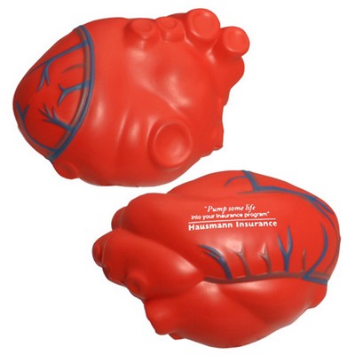 PU Heart with Blood Vessel Shape Stress Reliever