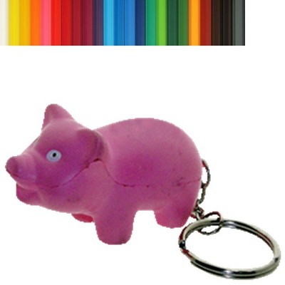 Pig Stress Reliever Keychain