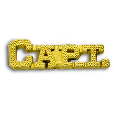 Captain Chenille Letter Pin