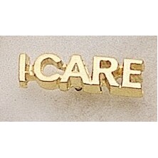 I Care Marken Design Cast Lapel Pin (Up to 3/4")