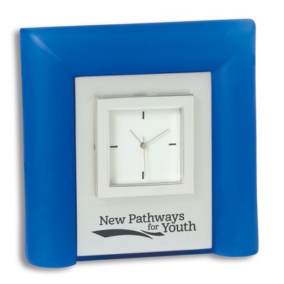 Frosted Blue Acrylic Desk Clock