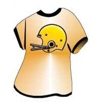 Football Helmet T-Shirt Lapel Pin