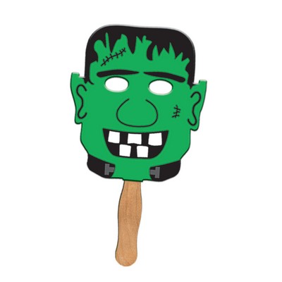 Scary Character Frankenstein Stock Shape Fan/Mask